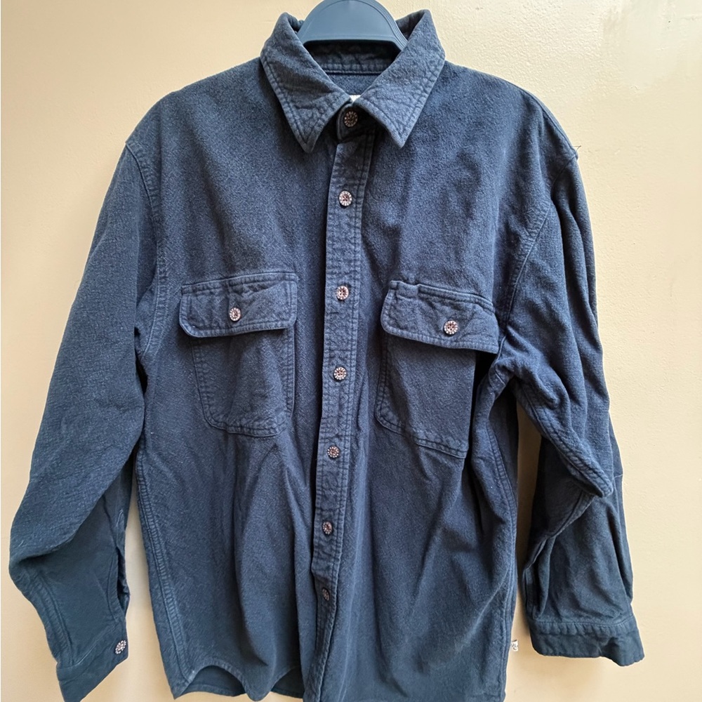 Men's Navy Casual Shirt Jacket
